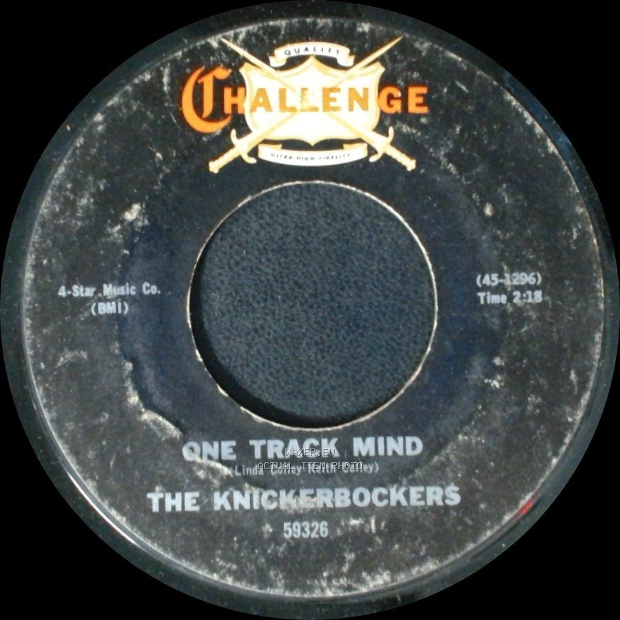 The Knickerbockers - One Track Mind / I Must Be Doing Something Right side A