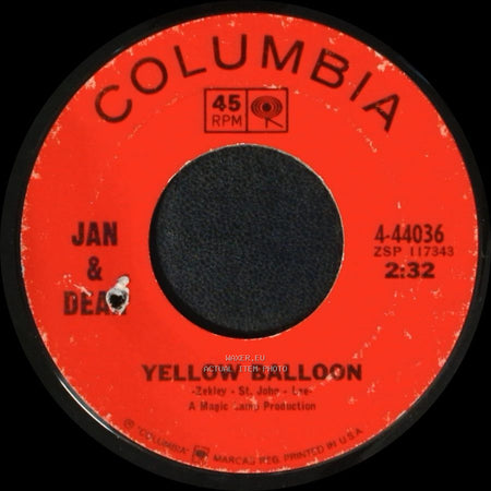 Jan & Dean - Taste Of Rain / Yellow Balloon side B