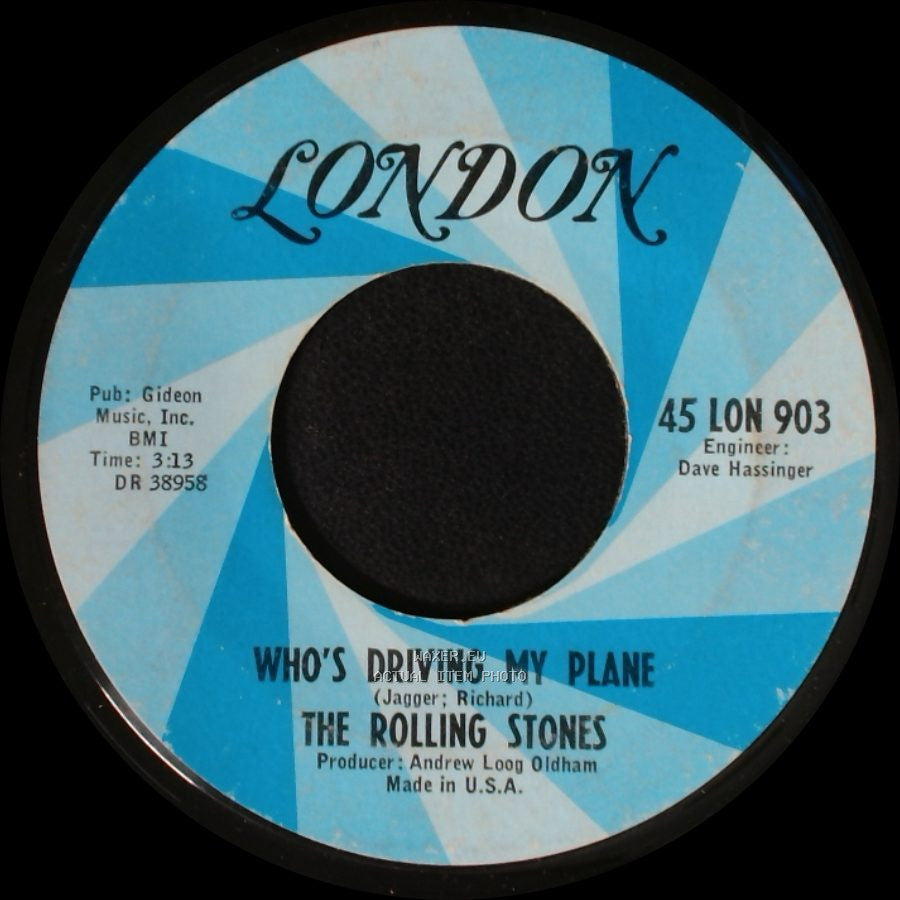 The Rolling Stones - Have You Seen Your Mother, Baby, Standing In The Shadow? / Who's Driving My Plane side B