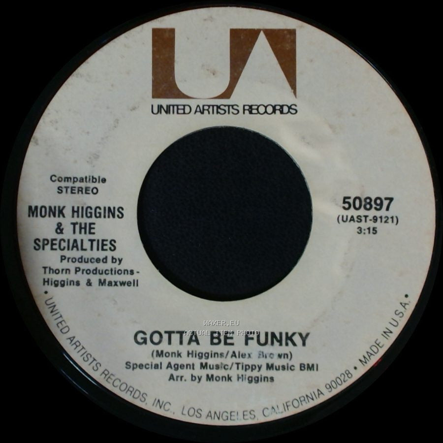 Monk Higgins & The Specialties - Gotta Be Funky / Big Water Bed side A