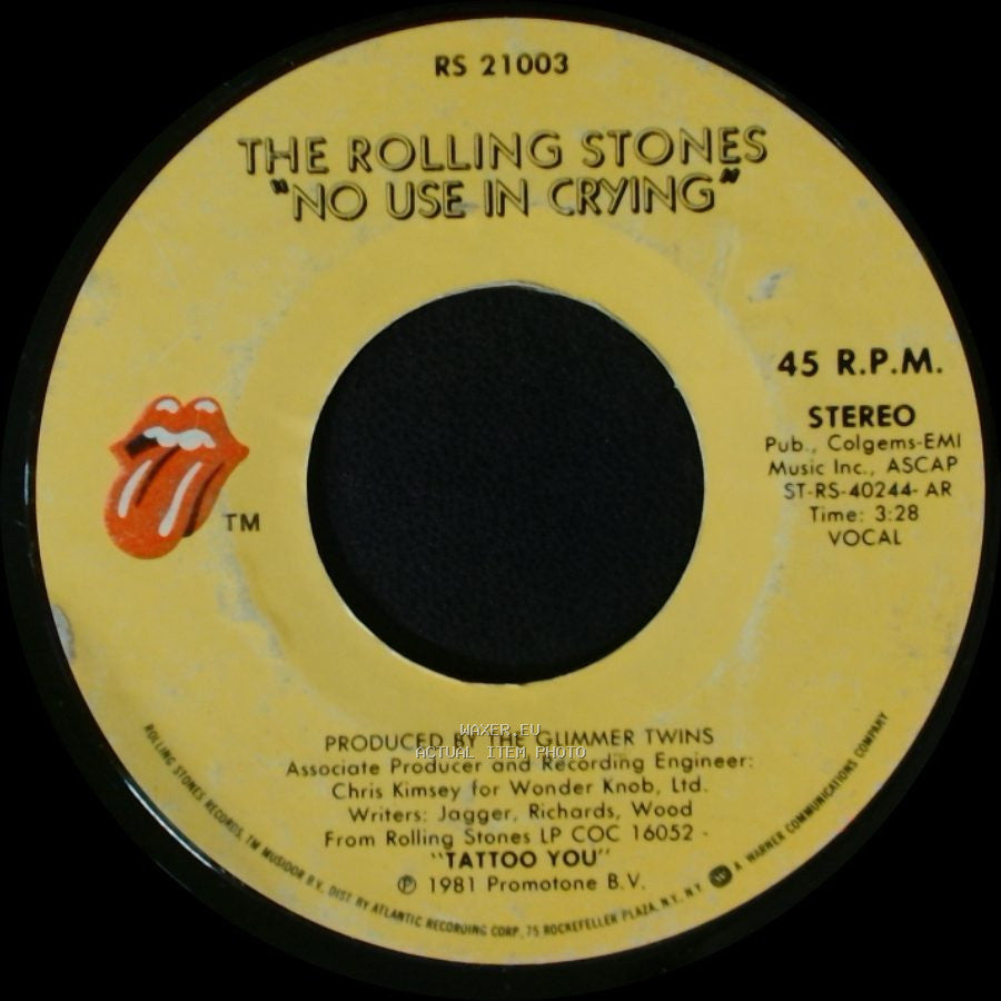 The Rolling Stones - No Use In Crying / Stay Me Up side A
