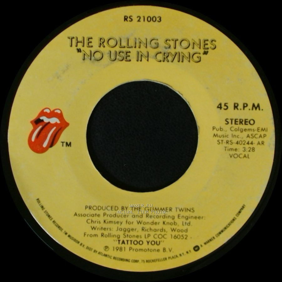 The Rolling Stones - No Use In Crying / Stay Me Up side B