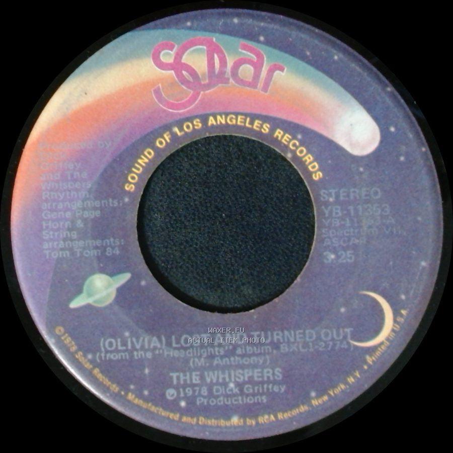 The Whispers - (Olivia) Lost And Turned Out / Try And Make It Better side A