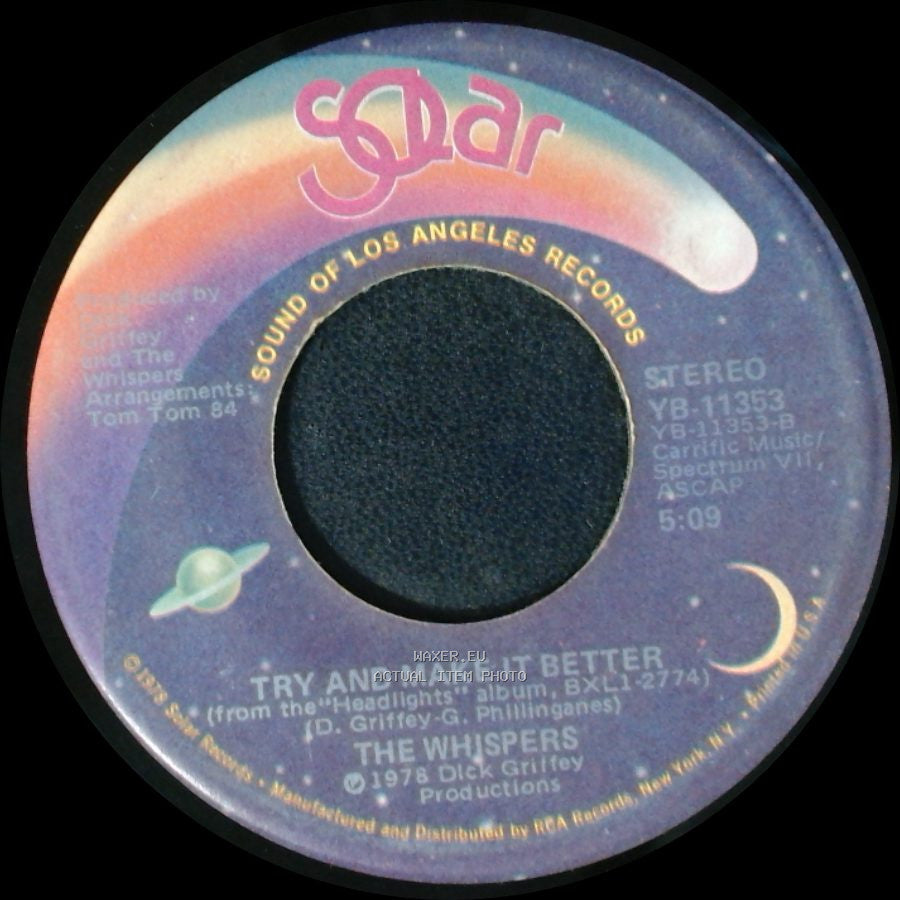 The Whispers - (Olivia) Lost And Turned Out / Try And Make It Better side B
