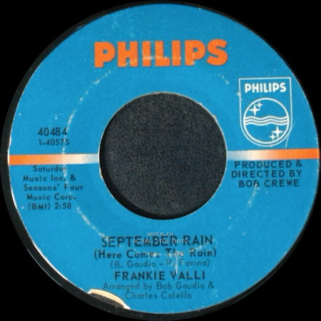 Frankie Valli - September Rain (Here Comes The Rain) / I Make A Fool Of Myself side A