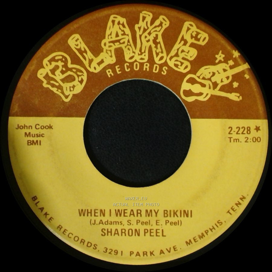 Sharon Peel - Living In A New World / When I Wear My Bikini side B
