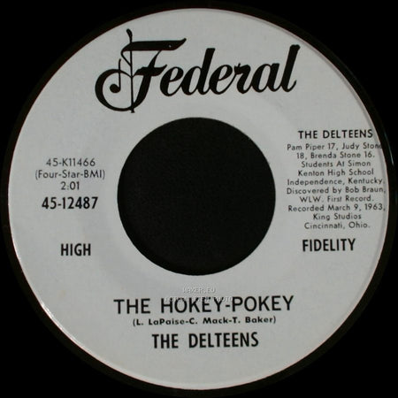 The Delteens - The Hokey-Pokey / The Hokey-Pokey side B