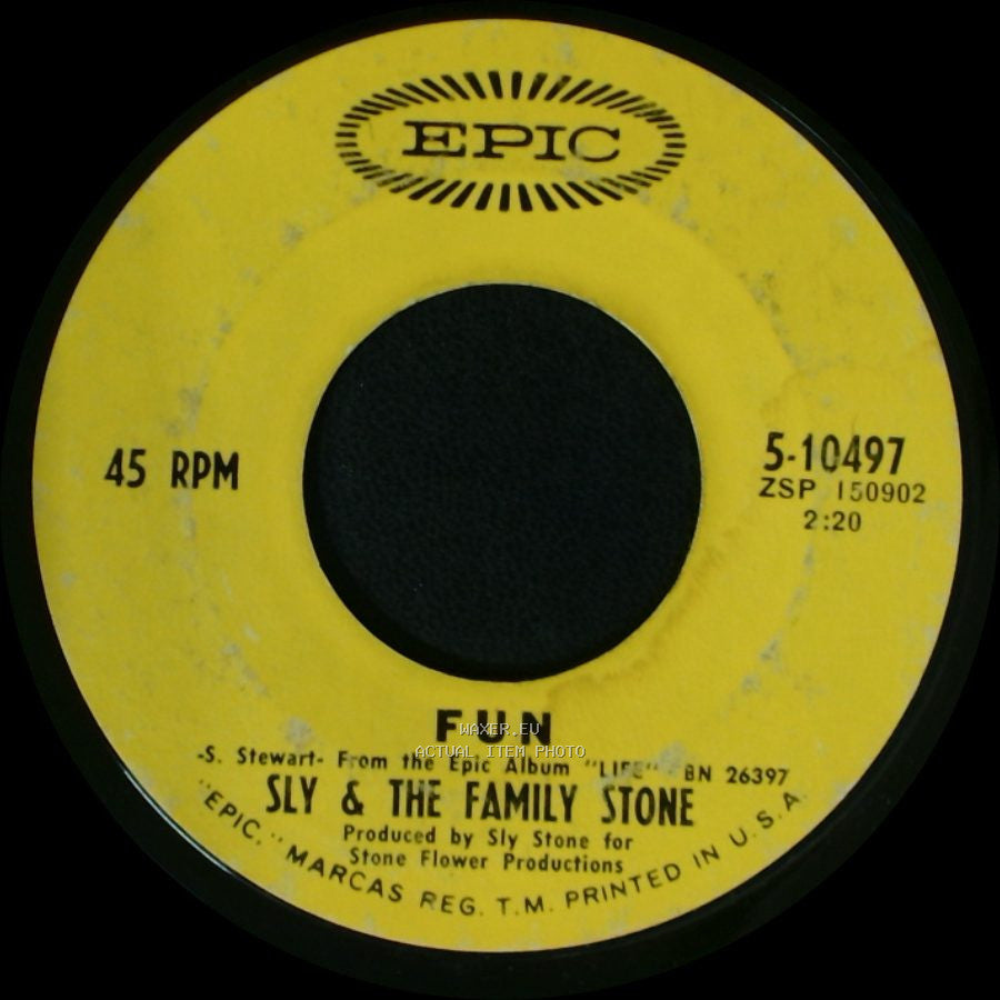 Sly & The Family Stone - Hot Fun In The Summertime / Fun side B