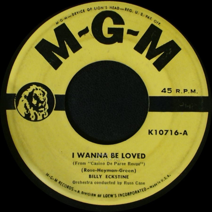 Billy Eckstine - Stardust / I Wanna Be Loved side B