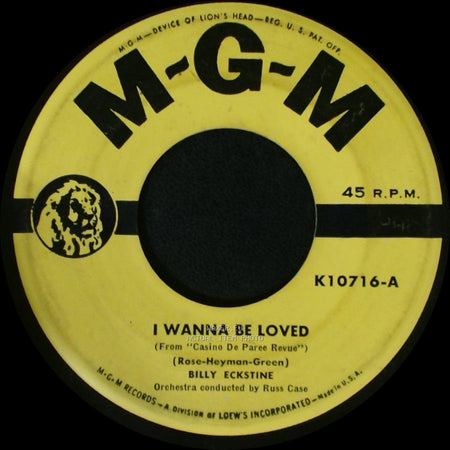 Billy Eckstine - Stardust / I Wanna Be Loved side B