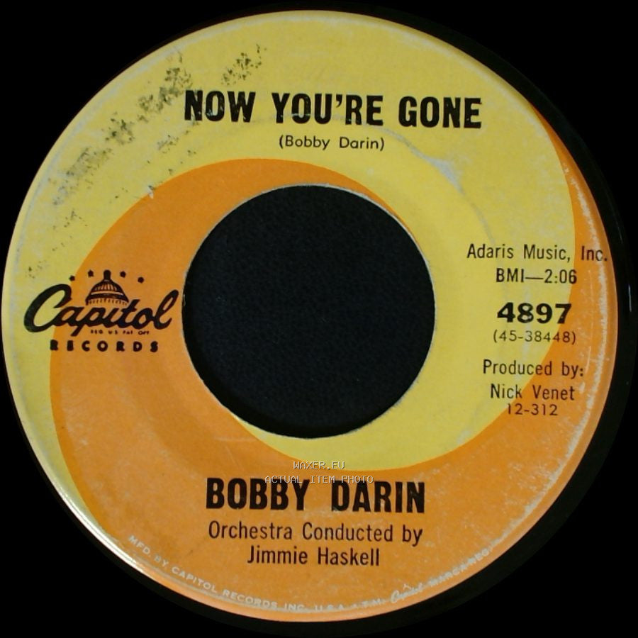 Bobby Darin - You're The Reason I'm Living / Now You're Gone side B