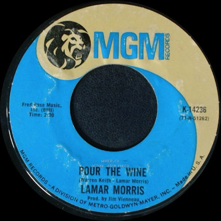 Lamar Morris - If You Love Me (Really Love Me) / Pour The Wine side B