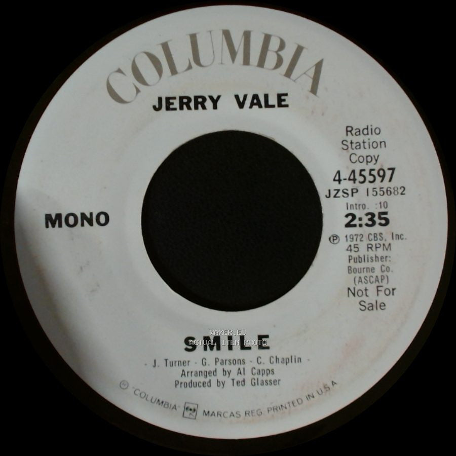 Jerry Vale - Smile / All I Ever Wanted side A