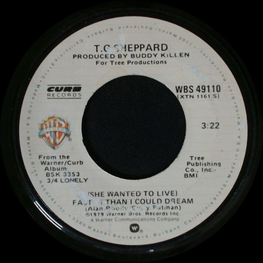 T.G. Sheppard / T.C. Sheppard - I'll Be Coming Back For More / (She Wanted To Live) Faster Than I Could Dream side B