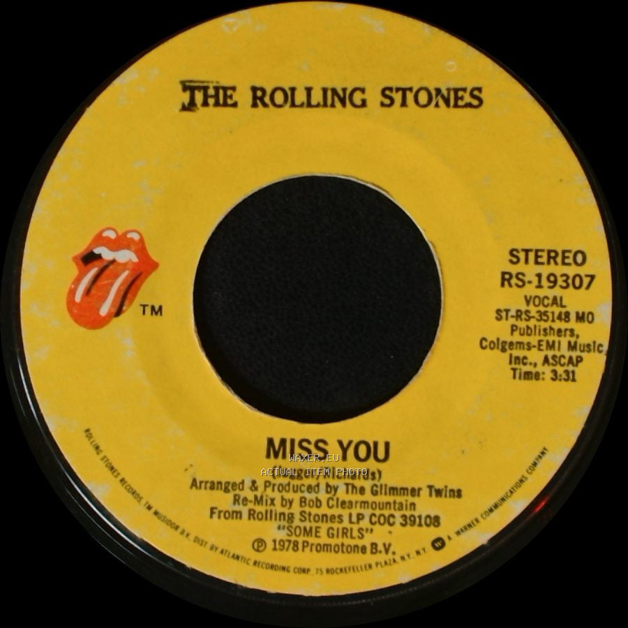 The Rolling Stones - Miss You / Far Away Eyes side A