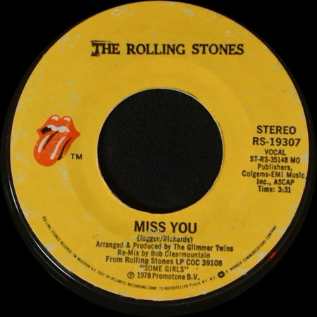 The Rolling Stones - Miss You / Far Away Eyes side A