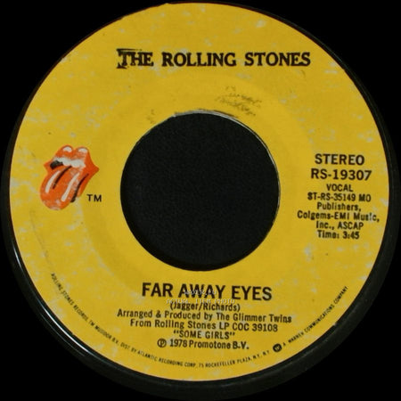 The Rolling Stones - Miss You / Far Away Eyes side B