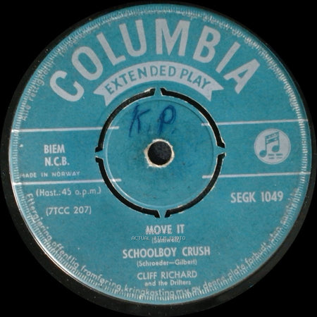 Cliff Richard And The Drifters - High Class Baby / My Feet Hit The Ground / Move It / Schoolboy Crush side B