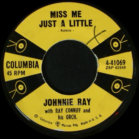 Johnnie Ray With Ray Conniff And His Orch. - Miss Me Just A Little / Soliloquy Of A Fool side A