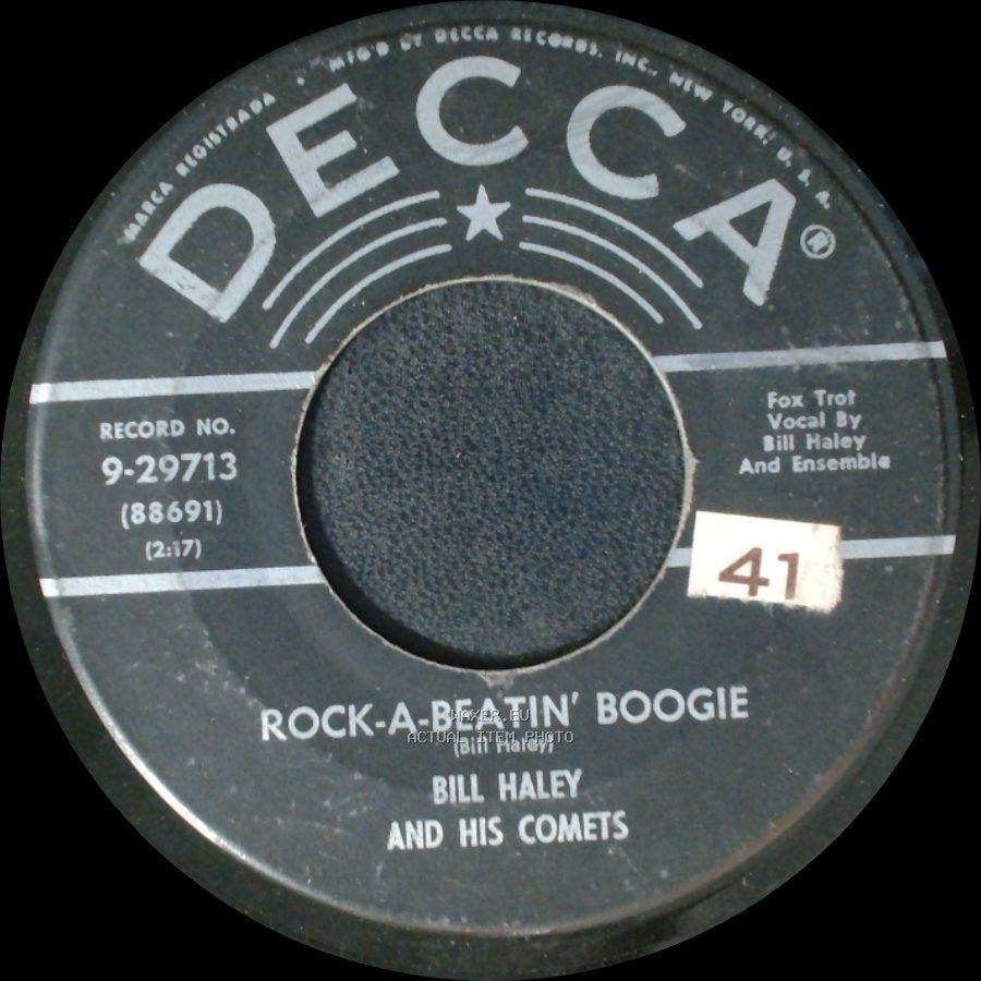 Bill Haley And His Comets - Rock-A-Beatin' Boogie / Burn That Candle side A