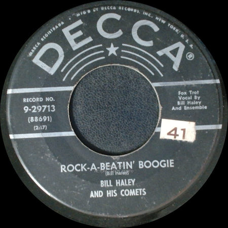 Bill Haley And His Comets - Rock-A-Beatin' Boogie / Burn That Candle side A