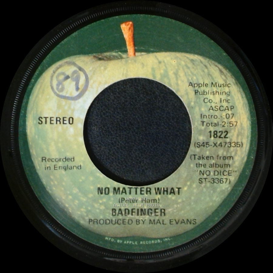 Badfinger - Carry On Till Tomorrow / No Matter What side B