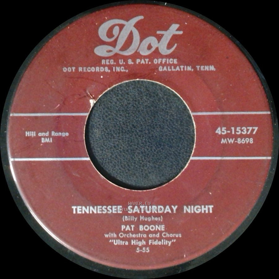 Pat Boone - Tennessee Saturday Night / Ain't That A Shame side A