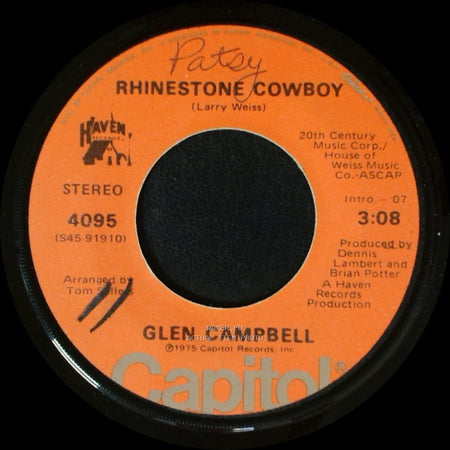 Glen Campbell - Rhinestone Cowboy / Lovelight side A