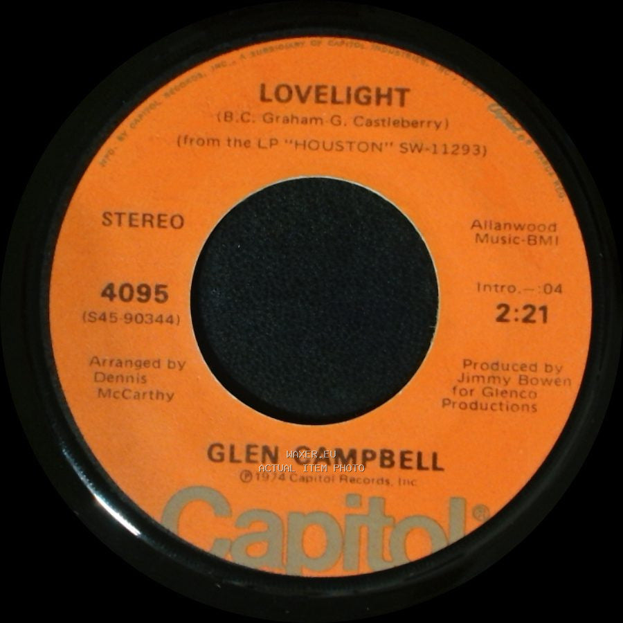 Glen Campbell - Rhinestone Cowboy / Lovelight side B