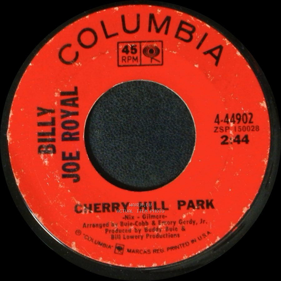 Billy Joe Royal - Cherry Hill Park / Helping Hand side A