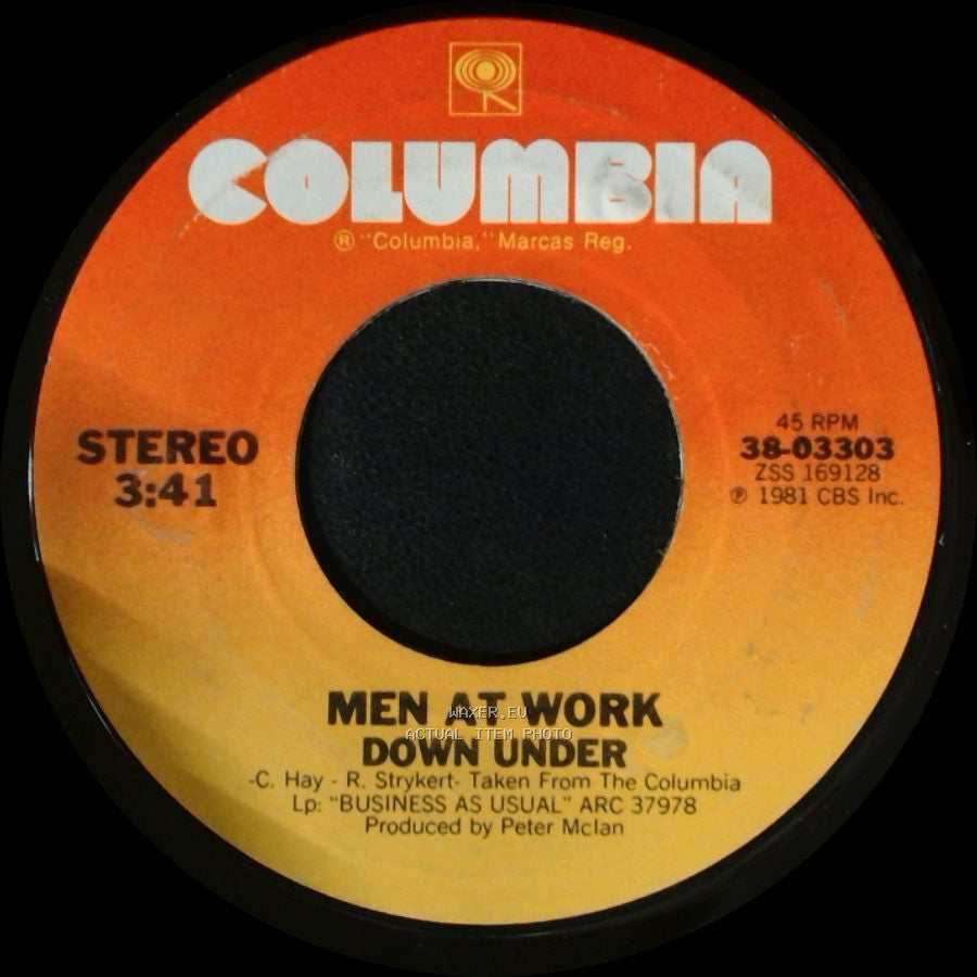 Men At Work - Crazy / Down Under side B