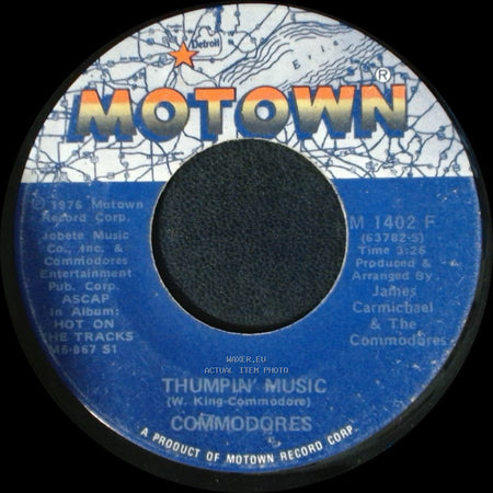 Commodores - Just To Be Close To You / Thumpin' Music side B