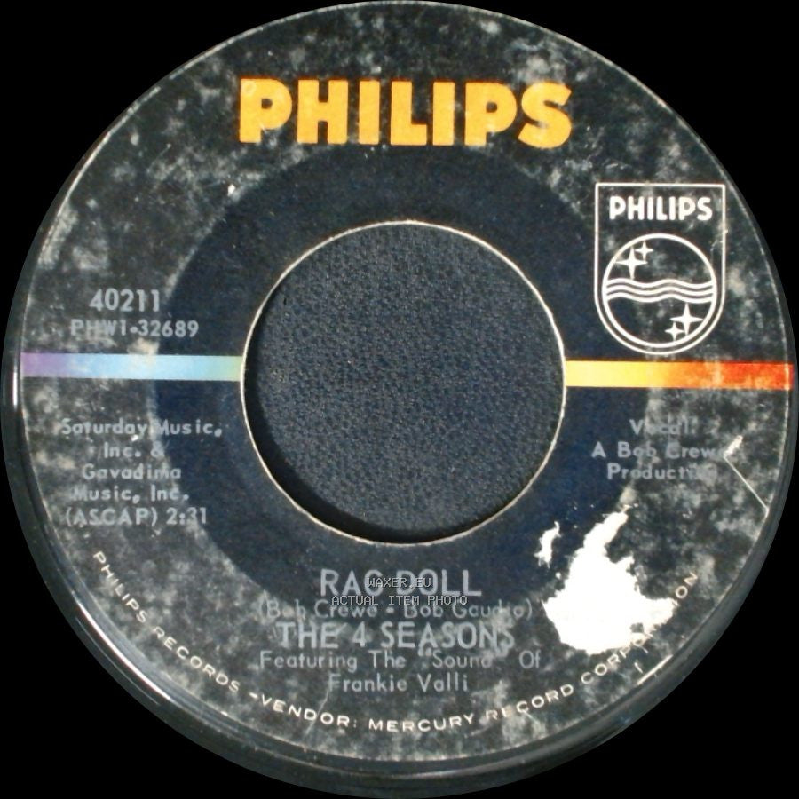 The 4 Seasons - Rag Doll / Silence Is Golden side A