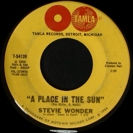 Stevie Wonder - A Place In The Sun / Sylvia side A