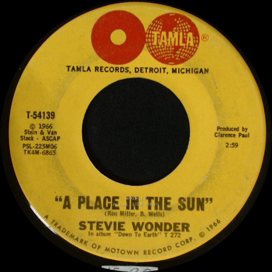 Stevie Wonder - A Place In The Sun / Sylvia side A