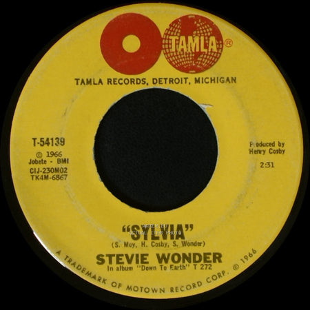 Stevie Wonder - A Place In The Sun / Sylvia side B