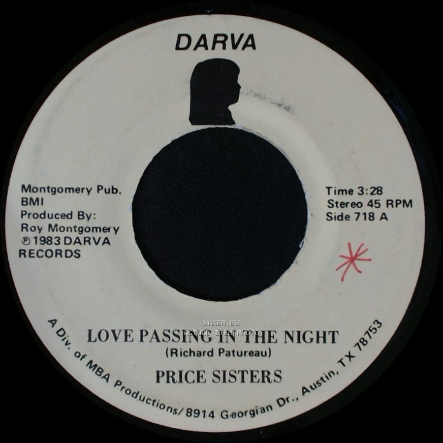 Price Sisters - Love Passing In The Night / Keep Me And Hold Me side A
