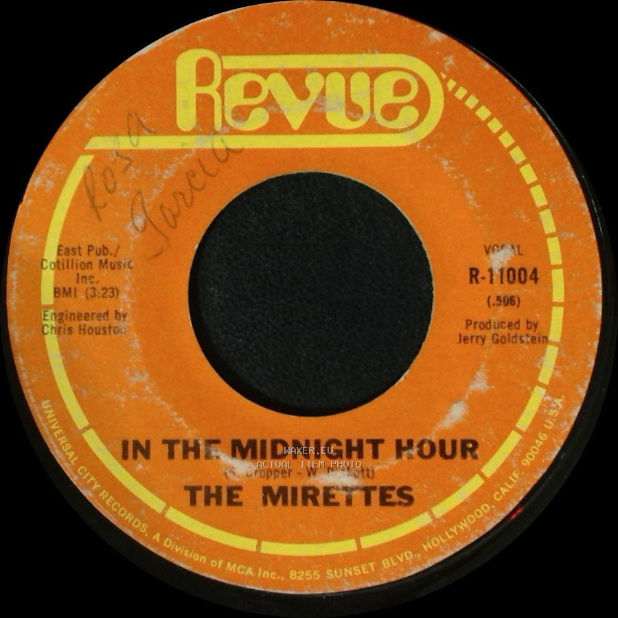 The Mirettes - In The Midnight Hour / To Love Somebody side A