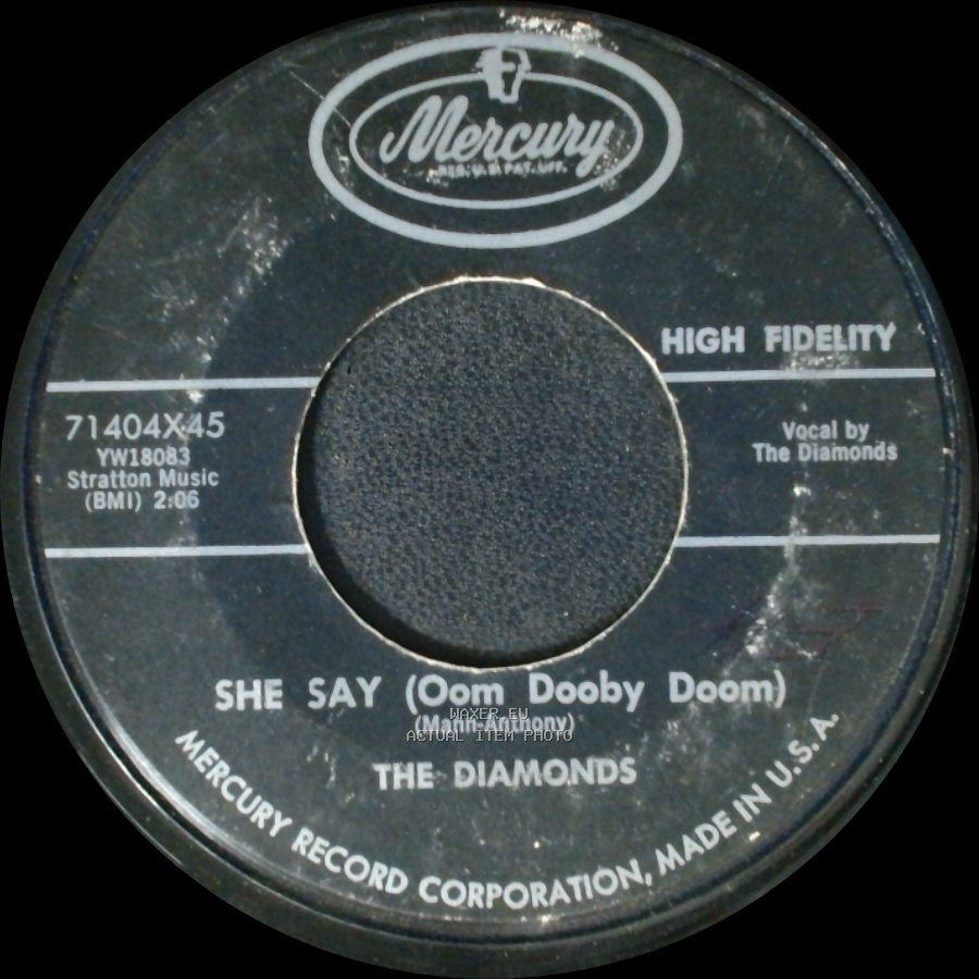 The Diamonds - From The Bottom Of My Heart / She Say (Oom Dooby Doom) side B