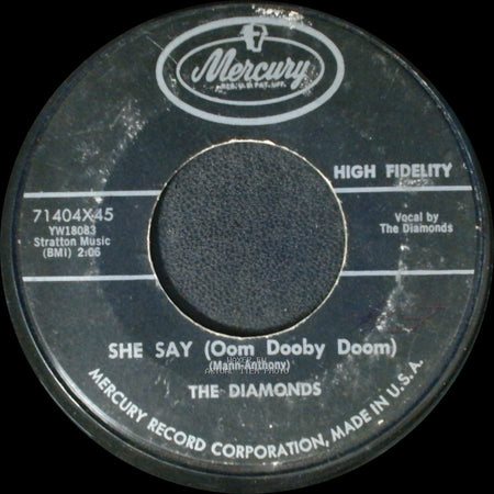 The Diamonds - From The Bottom Of My Heart / She Say (Oom Dooby Doom) side B