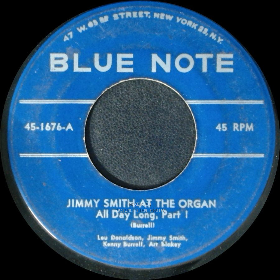 Jimmy Smith / Jimmy Smith At The Organ - All Day Long, Part 2 / All Day Long, Part 1 side B