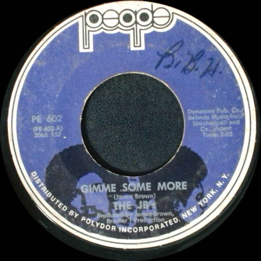 The J.B.'s - The Rabbit Got The Gun / Gimme Some More side B