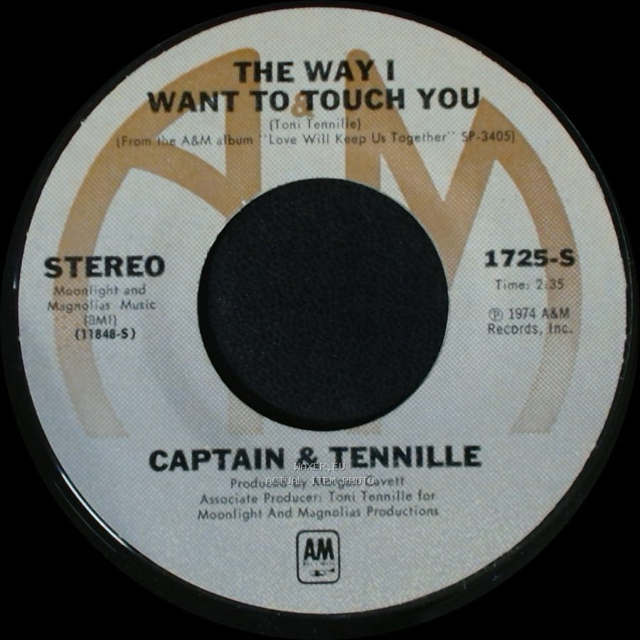 Captain & Tennille - Broddy Bounce / The Way I Want To Touch You side B