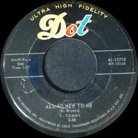 T. Tommy - All So New To Me / Moon Fever side A