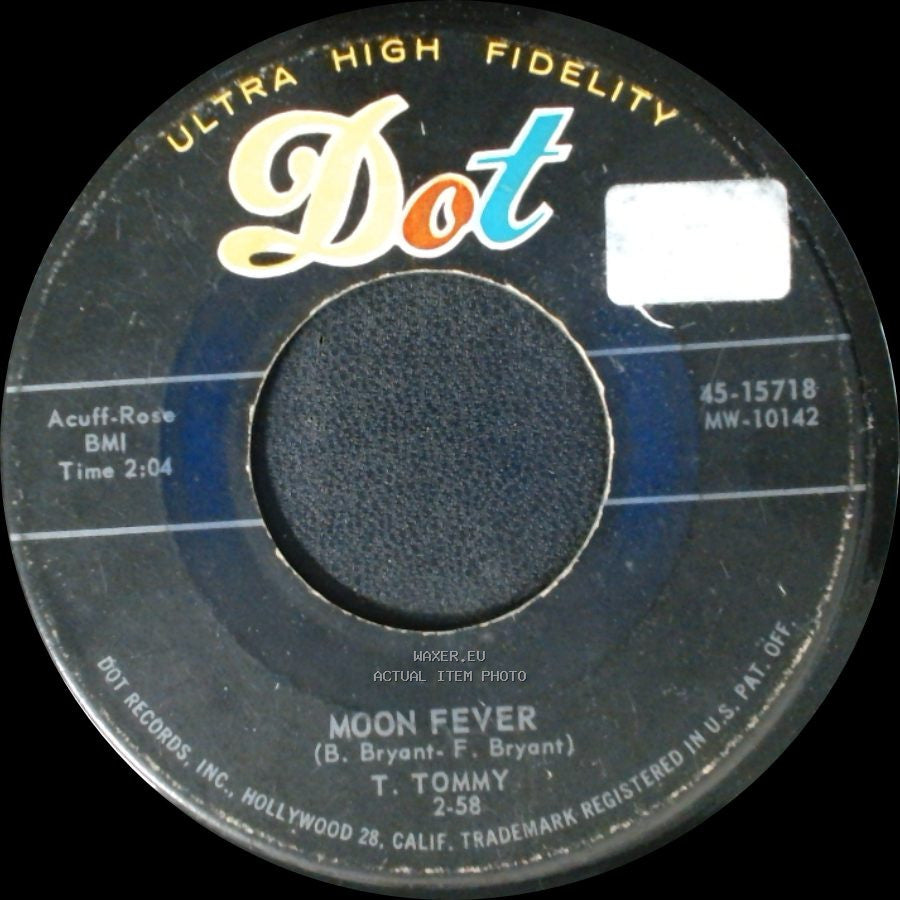 T. Tommy - All So New To Me / Moon Fever side B