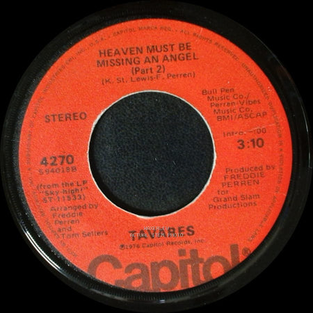 Tavares - Heaven Must Be Missing An Angel (Part 1) / Heaven Must Be Missing An Angel (Part 2) side B