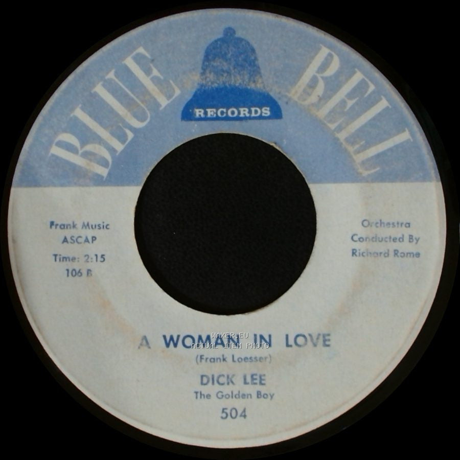 Dick Lee - All I Want Is A Chance / Woman In Love side B