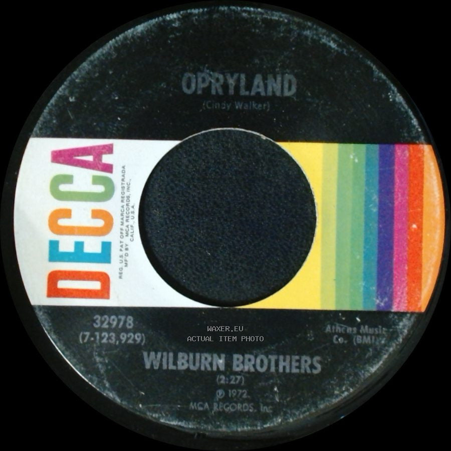 Wilburn Brothers - Opryland / Hard Times Have Been Here side A