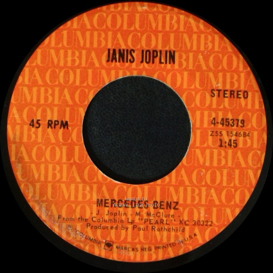 Janis Joplin - Mercedes Benz / Cry Baby side A