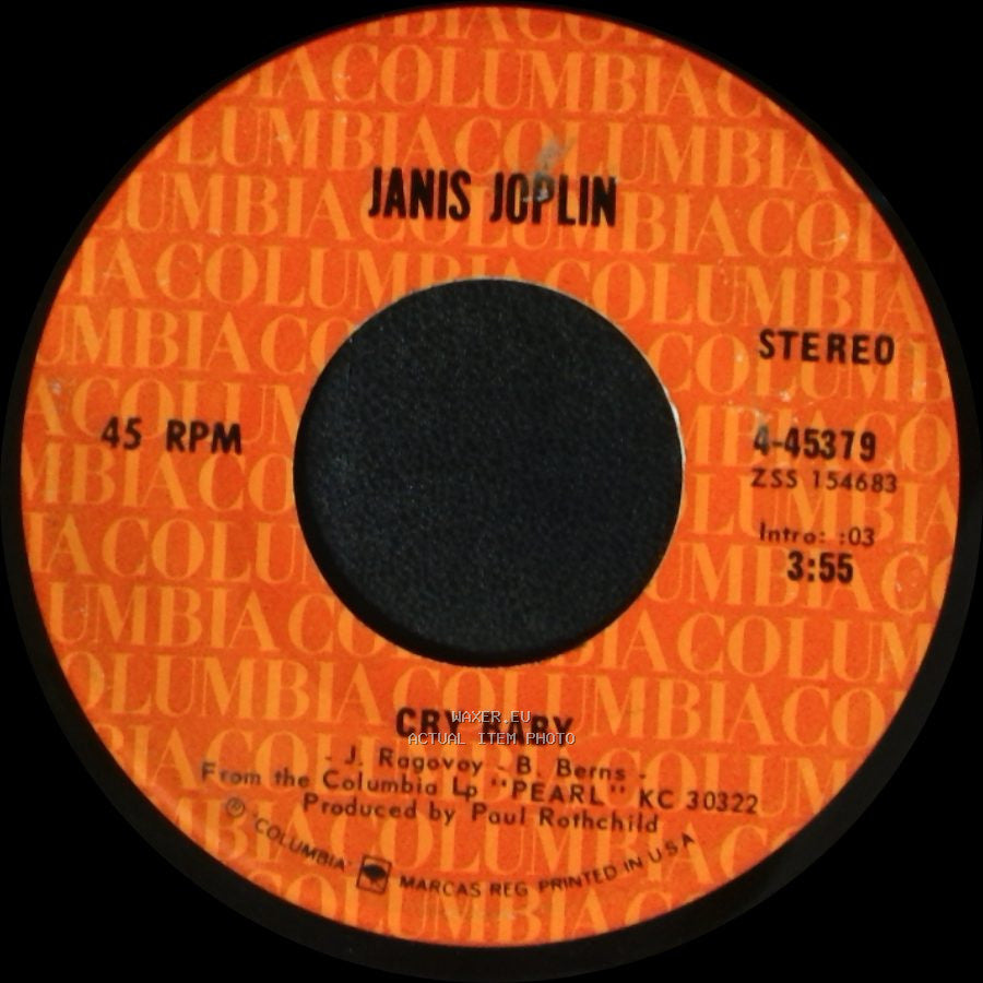 Janis Joplin - Mercedes Benz / Cry Baby side B